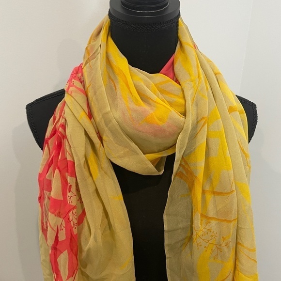 Satya Paul Multi Color Sheer Scarf - Picture 2 of 6